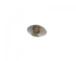24 x 18mm White Pattern Lampwork Glass Bead, 2 beads 24 x 18mm White Pattern Lampwork Glass Bead, 2 beads