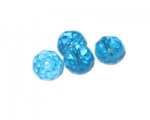 16mm Turquoise Faceted Glass Bead, 4 beads 16mm Turquoise Faceted Glass Bead, 4 beads