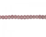 8 x 6mm Soft Plum Faceted Rondelle Glass Bead, 13" string 8 x 6mm Soft Plum Faceted Rondelle Glass Bead, 13" string