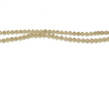 (image for) 4mm Cream Luster Faceted Glass Bead, 20" string