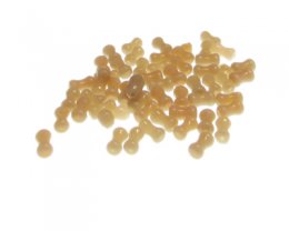 (image for) Approx. 1oz. x 8x6mm Beige Peanut Glass Beads