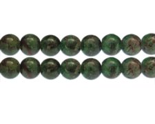 (image for) 12mm Deep Unikite Duo-Style Glass Bead, approx. 14 beads