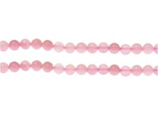 (image for) 6mm Rose Quartz Gemstone Bead, approx. 31 beads