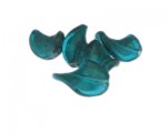 26 x 18mm Aqua Twirl Lampwork Glass Bead, 5 beads 26 x 18mm Aqua Twirl Lampwork Glass Bead, 5 beads