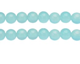 (image for) 12mm Sea Foam Jade-Style Glass Bead, approx. 17 beads