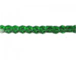 8mm Green Faceted Glass Multi-Cube Bead, 13" string 8mm Green Faceted Glass Multi-Cube Bead, 13" string