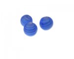 16mm Sky Blue Striped Lampwork Glass Bead, 3 beads 16mm Sky Blue Striped Lampwork Glass Bead, 3 beads