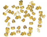 Gold-Coated Metal Earnut, 12 earnuts Gold-Coated Metal Earnut, 12 earnuts
