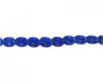 10mm Royal Blue Faceted Flat Round Glass Bead, 12" string 10mm Royal Blue Faceted Flat Round Glass Bead, 12" string
