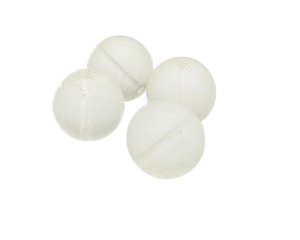 (image for) 18mm Clear Pressed Glass Bead, 4 beads