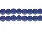 12mm Purple/Blue Duo-Style Glass Bead, approx. 14 beads