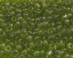(image for) 11/0 Apple Green Luster Glass Seed Beads, 1oz. bag