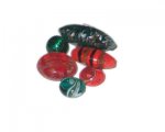 Christmas Collection Lampwork Beads, 6 beads Christmas Collection Lampwork Beads, 6 beads