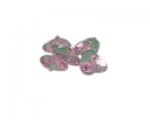 16mm Pink Heart Lampwork Bead, 5 beads 16mm Pink Heart Lampwork Bead, 5 beads
