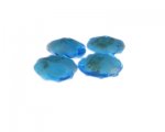 20mm Turquoise Lampwork Glass Bead, 4 beads 20mm Turquoise Lampwork Glass Bead, 4 beads