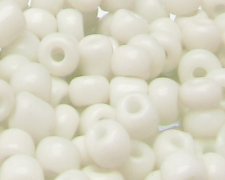(image for) 6/0 White Opaque Glass Seed Bead, 1oz. Bag