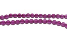 (image for) 6mm Plum Semi-Matte Glass Bead, approx. 44 beads