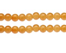 (image for) 10mm Deep Yellow Gemstone-Style Glass Bead, approx. 17 beads