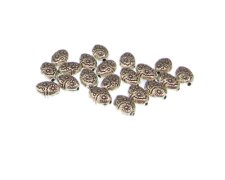 (image for) 8 x 6mm Silver Metal Spacer Bead, approx. 20 beads