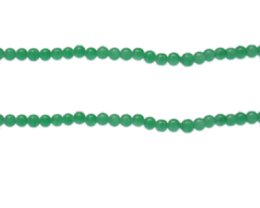 (image for) 4mm Fern Jade-Style Glass Bead, approx. 100 beads