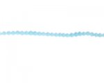 3mm Pale Blue Semi-Opaque Bi-cone Glass Bead, 2 x 12" strings 3mm Pale Blue Semi-Opaque Bi-cone Glass Bead, 2 x 12" strings