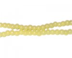 4mm Mellow Yellow Jade-Style Glass Bead, approx. 105 beads