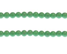 (image for) 8mm Green Sparkle Abstract Glass Bead, approx. 37 beads