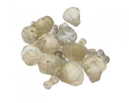 (image for) Approx. 1oz. x 14x10mm Ivory Skull Glass Bead