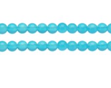(image for) 8mm Turquoise Jade-Style Glass Bead, approx. 54 beads