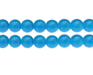 (image for) 12mm Turquoise Gemstone-Style Glass Bead, approx. 13 beads