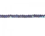 6 x 4mm Purple AB Finish Faceted Rondelle Glass Bead, 13" string 6 x 4mm Purple AB Finish Faceted Rondelle Glass Bead, 13" string