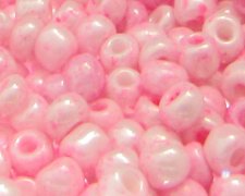 (image for) 6/0 Pale Pink Opaque Glass Seed Bead, 1oz. Bag