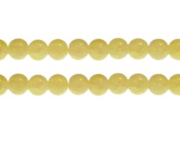(image for) 10mm Yellow Gemstone-Style Glass Bead, approx. 16 beads