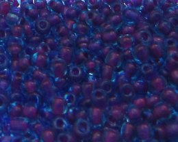 (image for) 11/0 Purple/Blue Inside-Color Glass Seed Beads, 1oz. bag