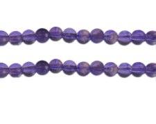 (image for) 8mm Purple Blossom Spray Glass Bead, approx. 37 beads