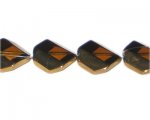 18mm Deep Gold Vintage-Style Glass Bead, approx. 4 beads 18mm Deep Gold Vintage-Style Glass Bead, approx. 4 beads