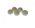 14mm White Opaque Faceted Glass Bead, 5 beads 14mm White Opaque Faceted Glass Bead, 5 beads