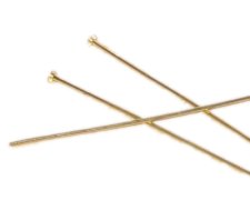 (image for) 2 inch Gold Headpins - approx. 50 pins