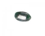 28 x 26mm Green Foil Oval Lampwork Glass Bead 28 x 26mm Green Foil Oval Lampwork Glass Bead