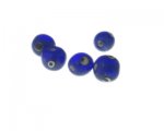 10 - 12mm Dark Blue Evil Eye Lampwork Glass Bead, 5 beads 10 - 12mm Dark Blue Evil Eye Lampwork Glass Bead, 5 beads