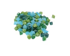 (image for) Approx. 1oz. x 6mm Ocean Glass Bead Mix, hole in back