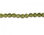 8mm Olive Faceted Glass Bead, 14" string 8mm Olive Faceted Glass Bead, 14" string