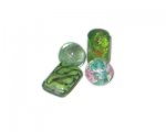 Soft Green Mix Handmade Lampwork Bead Mix, 5-6 beads Soft Green Mix Handmade Lampwork Bead Mix, 5-6 beads
