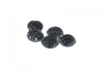 14mm Black Lampwork Glass Bead, 5 beads