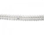 10 x 4mm Crystal Pressed Glass Disc Bead, 12" string 10 x 4mm Crystal Pressed Glass Disc Bead, 12" string
