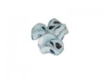 22 x 16mm Light Blue Twirl Spot Lampwork Bead, 5 beads 22 x 16mm Light Blue Twirl Spot Lampwork Bead, 5 beads