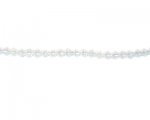4mm Milky White Semi-Opaque Bi-cone Glass Bead, 2 x 12" strings 4mm Milky White Semi-Opaque Bi-cone Glass Bead, 2 x 12" strings
