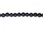 8mm Gunmetal Electroplated Lampwork Bead, 16" string 8mm Gunmetal Electroplated Lampwork Bead, 16" string