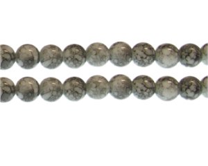 (image for) 10mm Jasper-Style Glass Bead, approx. 21 beads