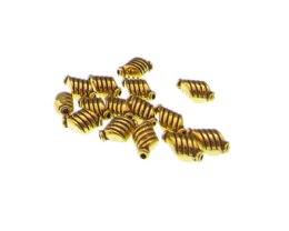 (image for) 10 x 6mm Gold Metal Spacer Bead, approx. 15 beads